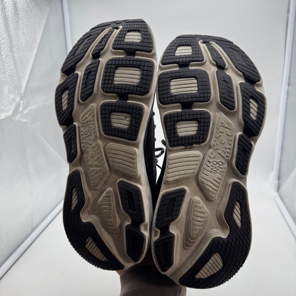 Hoka One One M Bondi 6 Men's Running Shoes Grey Red Lace Up Athletic Sneakers - Picture 5 of 6